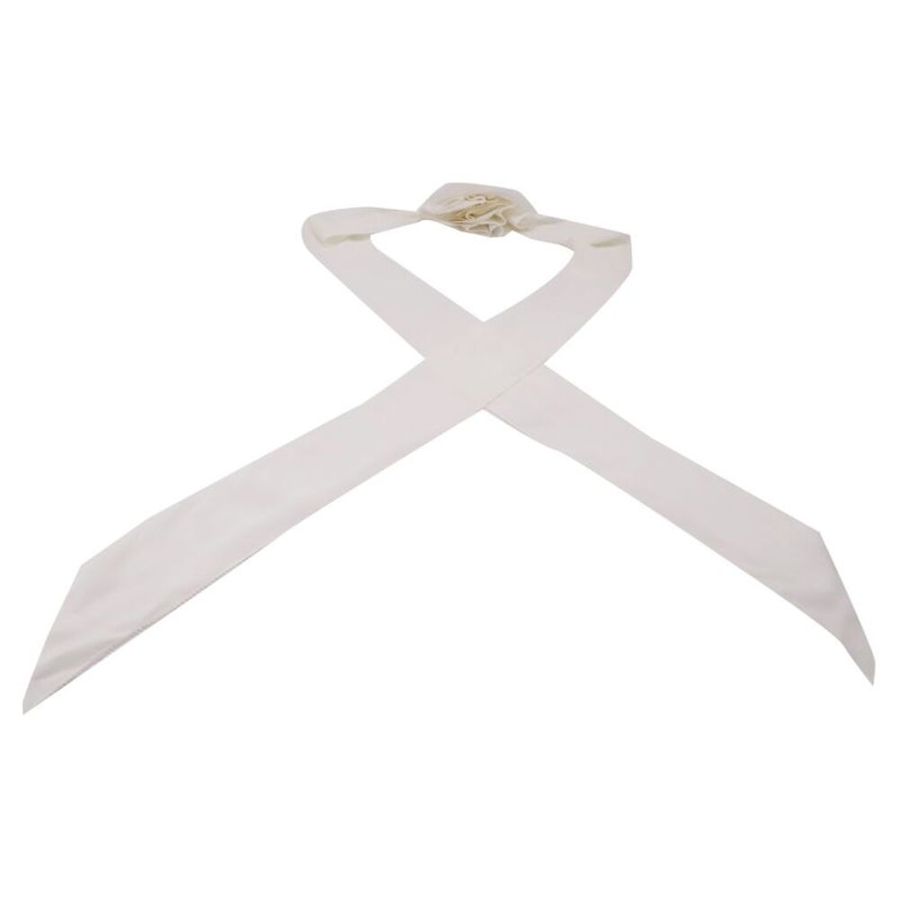 Zimmermann Flower Neck Scarf in Ivory Viscose